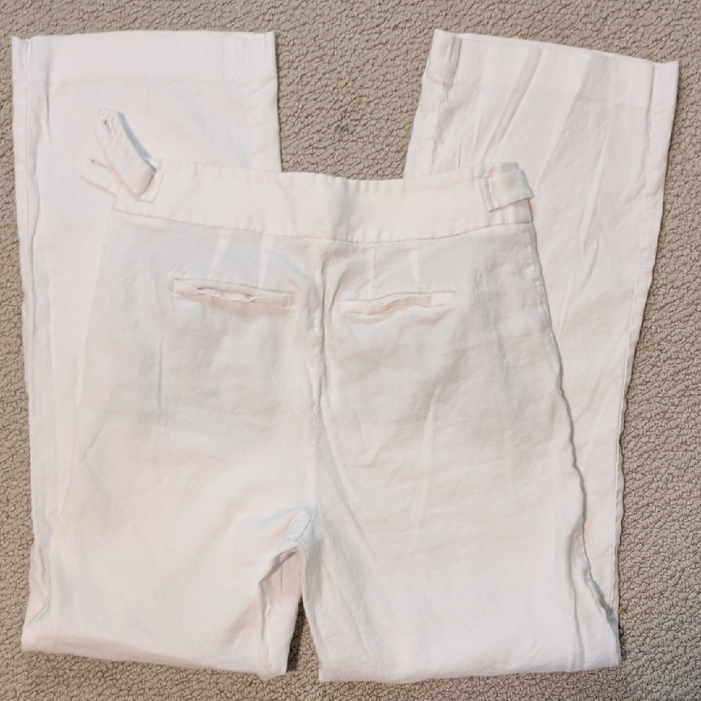 Talbots High Rise Linen Pants, 2P, Inseam 28 - Picture 4 of 8